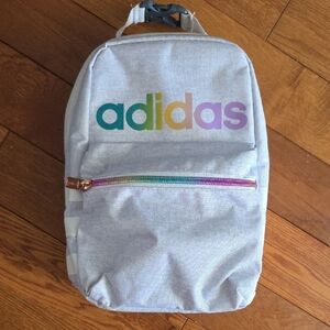 NWOT Adidas Light Gray Insulated Lunch Pack with Zippered Closures; All Ages
